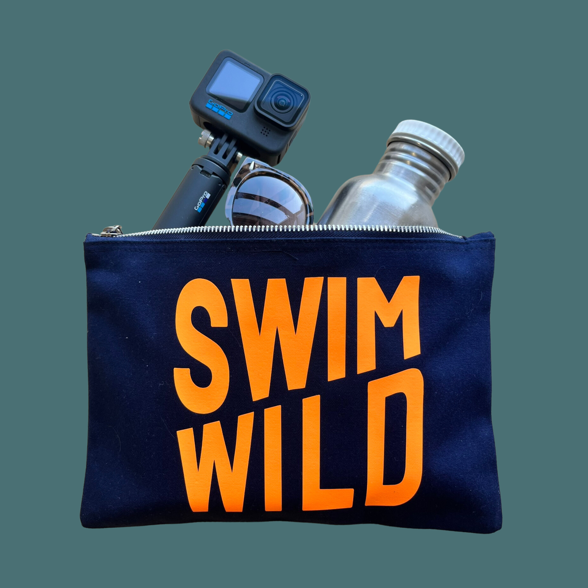 Tasche Swim Wild — Canvas Navy | The Cornish Studio