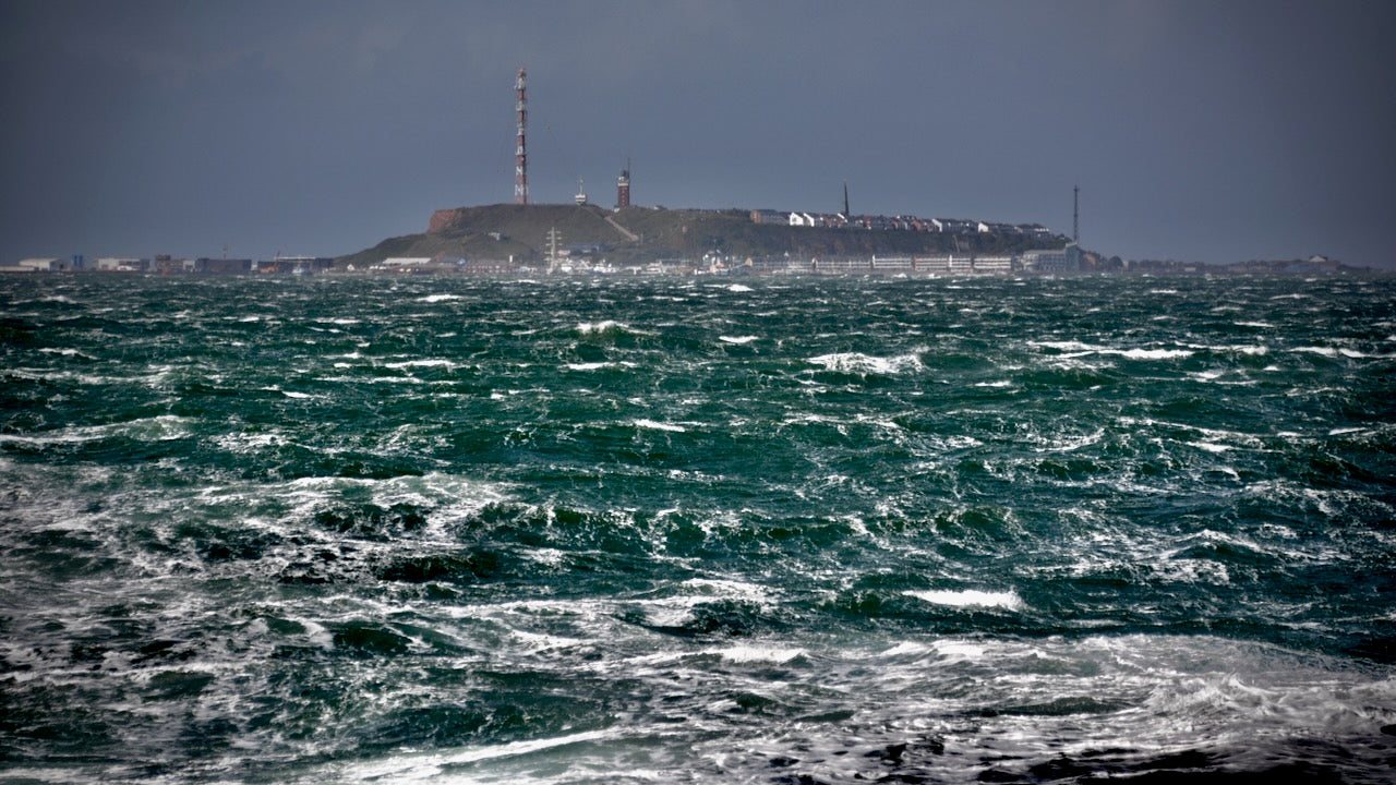 Helgoland im Sturm. Foto von Ankerherz