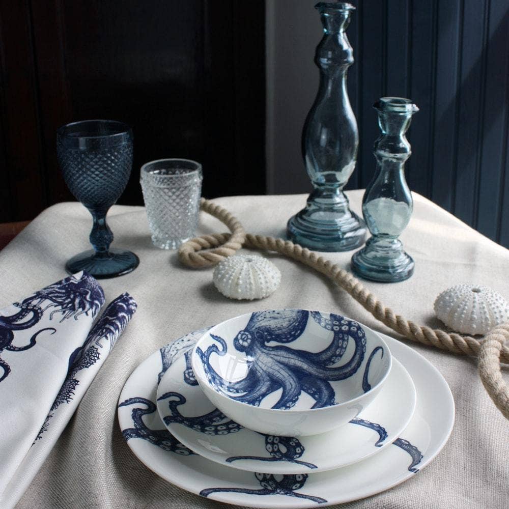 Bone China Octopus Bowl | ankelinerherz.com