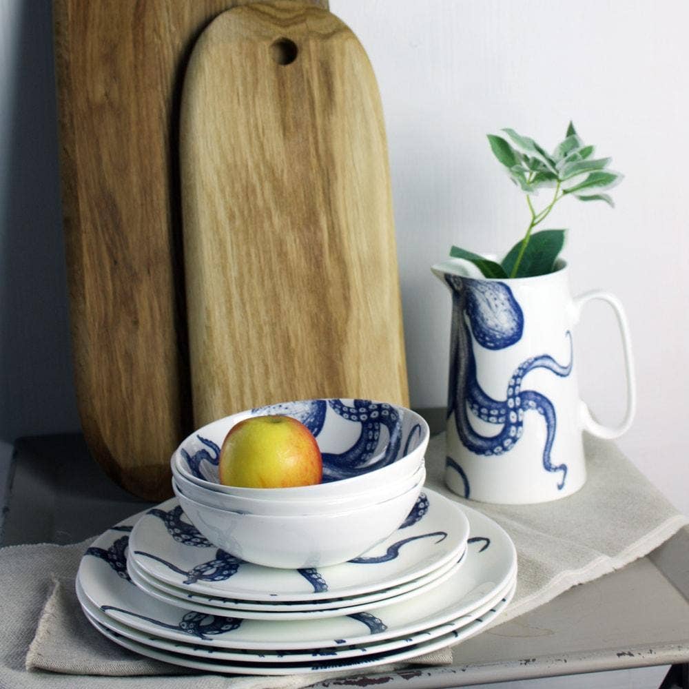 Bone China Octopus Bowl | ankelinerherz.com