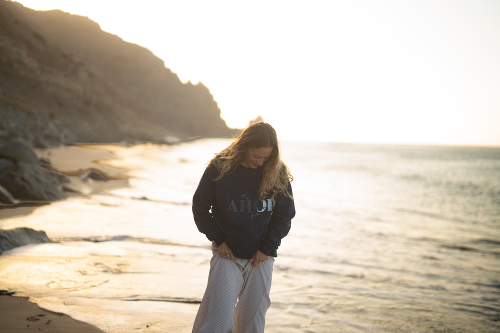 Kapuzenpullover AHOI Navy | ankelinerherz.com