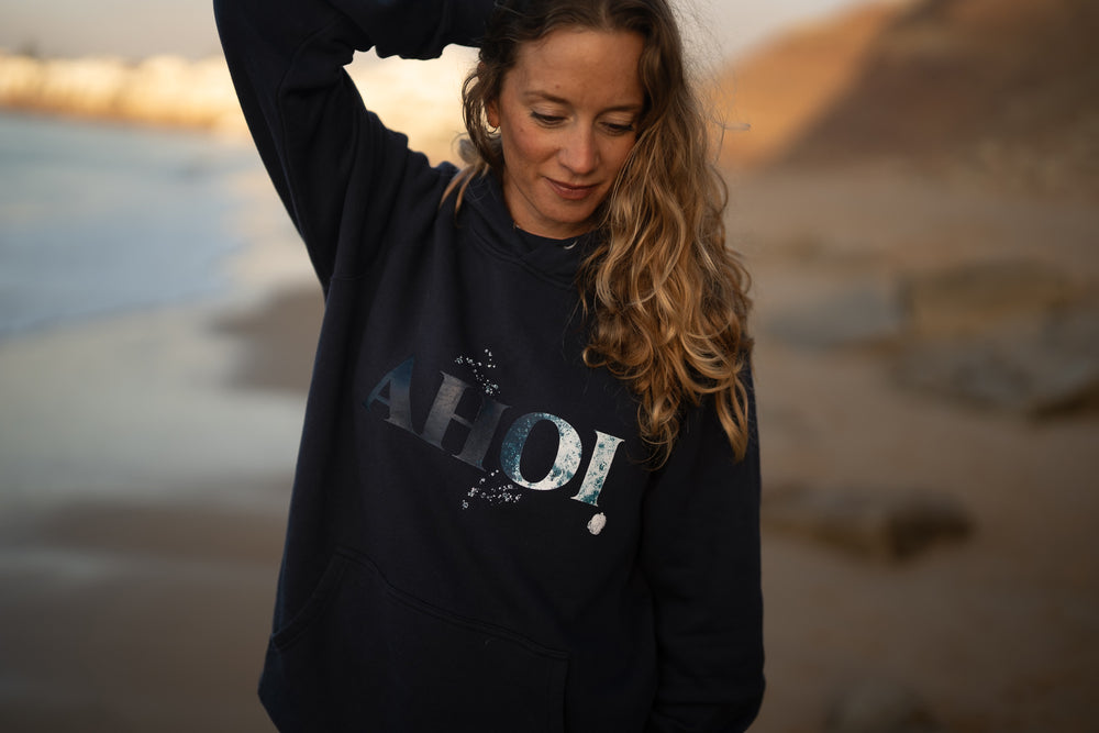 Kapuzenpullover AHOI Navy | ankelinerherz.com