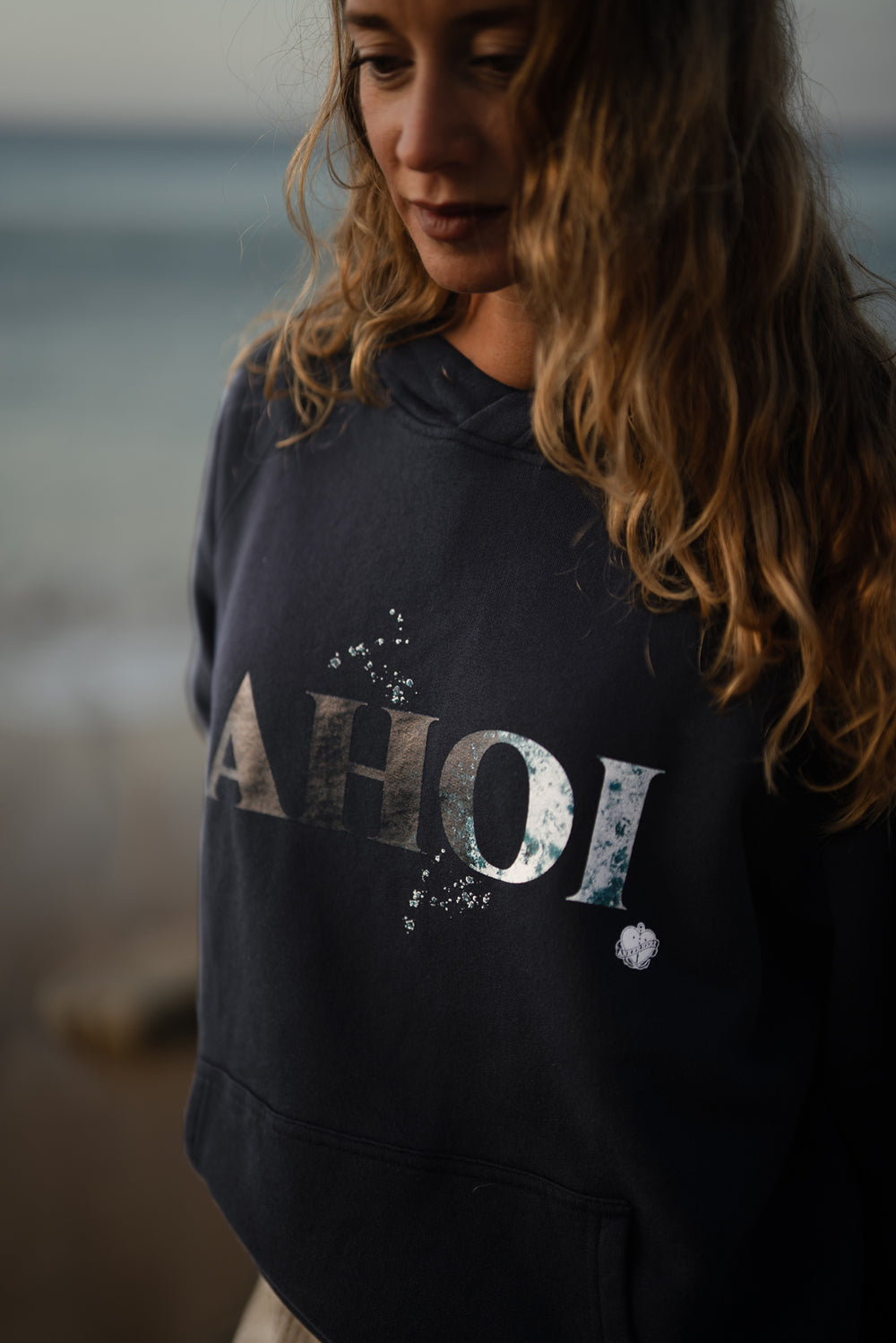 Kapuzenpullover AHOI Navy | ankelinerherz.com