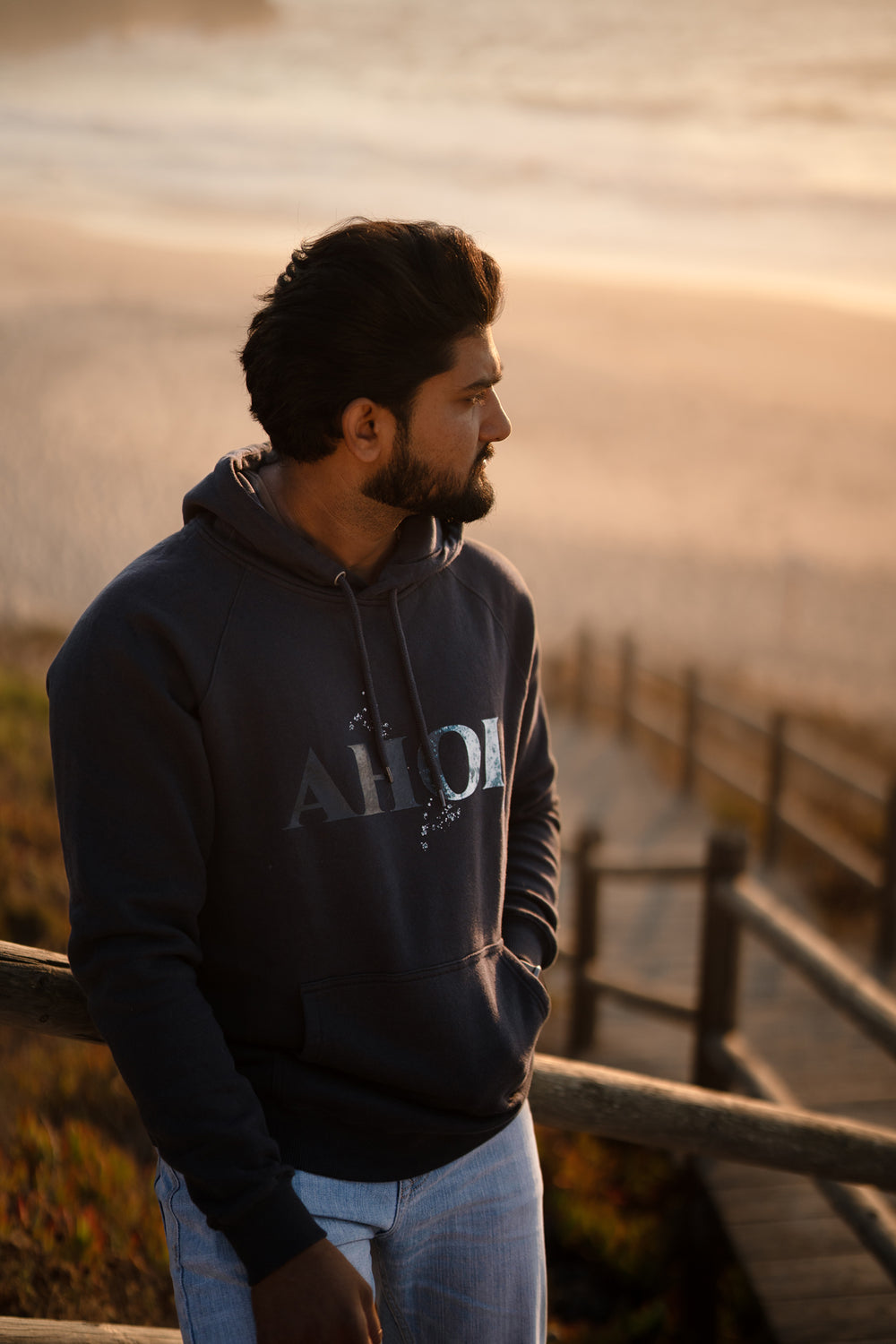 Kapuzenpullover AHOI Navy | ankelinerherz.com