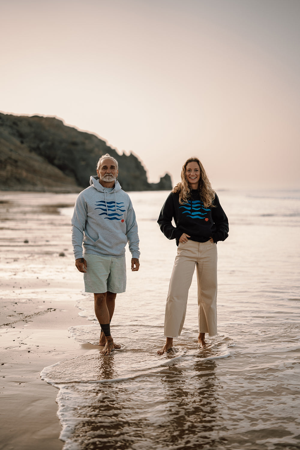 Kapuzenpullover Waves Navy | ankelinerherz.com