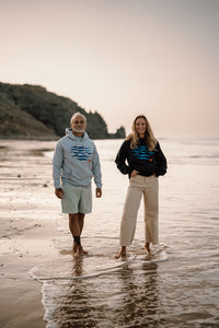 Kapuzenpullover Waves Navy | ankelinerherz.com