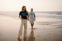 Frauen T-Shirt Waves navy | ankelinerherz.com