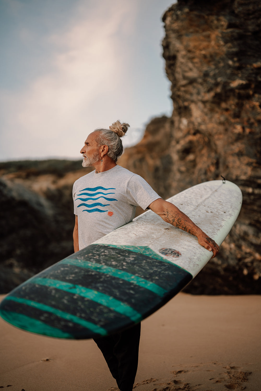T-Shirt Waves grau | ankelinerherz.com