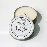 Travel Candle ALSTER BRISE – 90g, ideal für Reisen | ankelinerherz.com