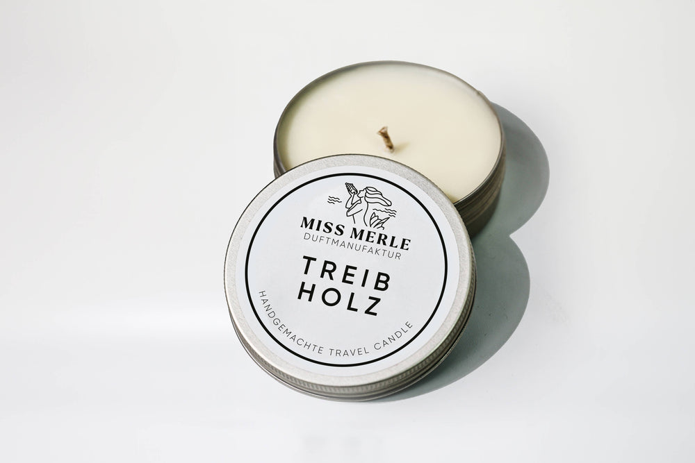 Travel Candle TREIBHOLZ– 90g, ideal für Reisen | ankelinerherz.com