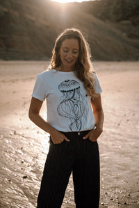 Frauen T-Shirt Waves weiß | ankelinerherz.com