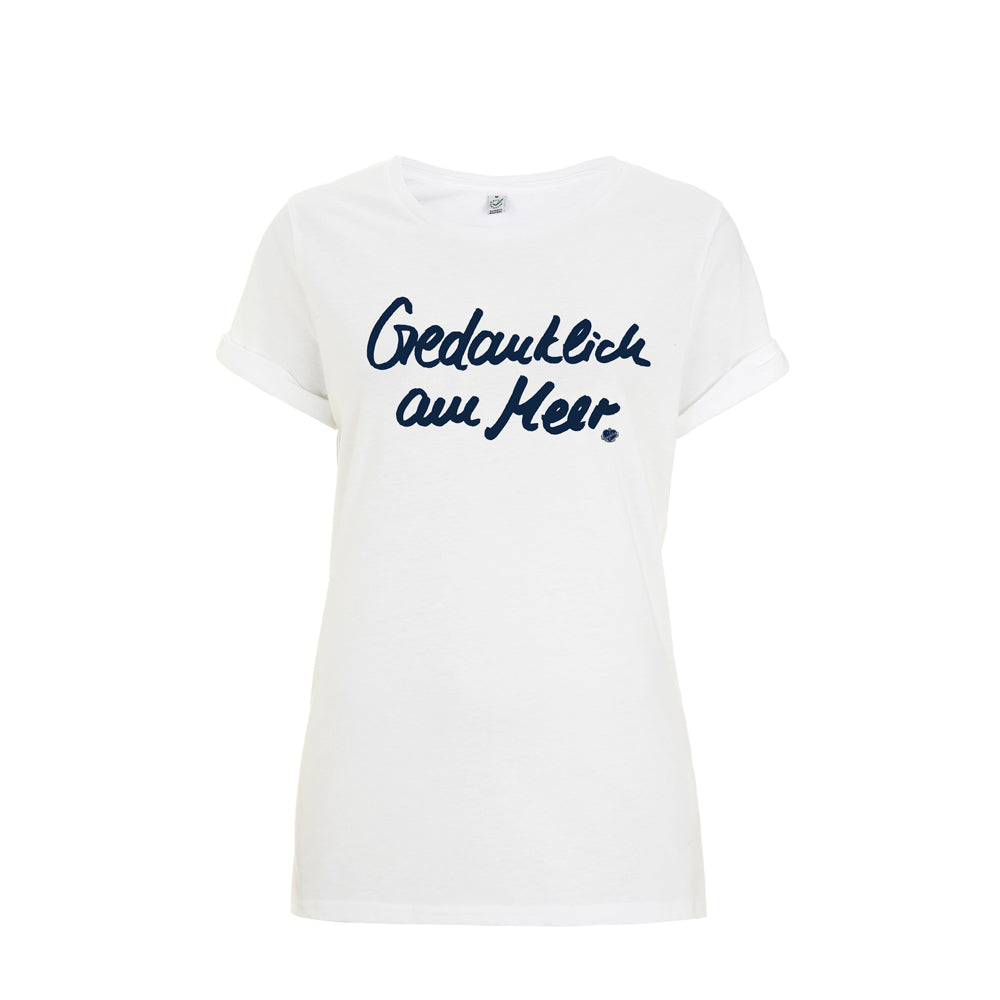 Frauen T-Shirt  Gedanklich am Meer | ankelinerherz.com