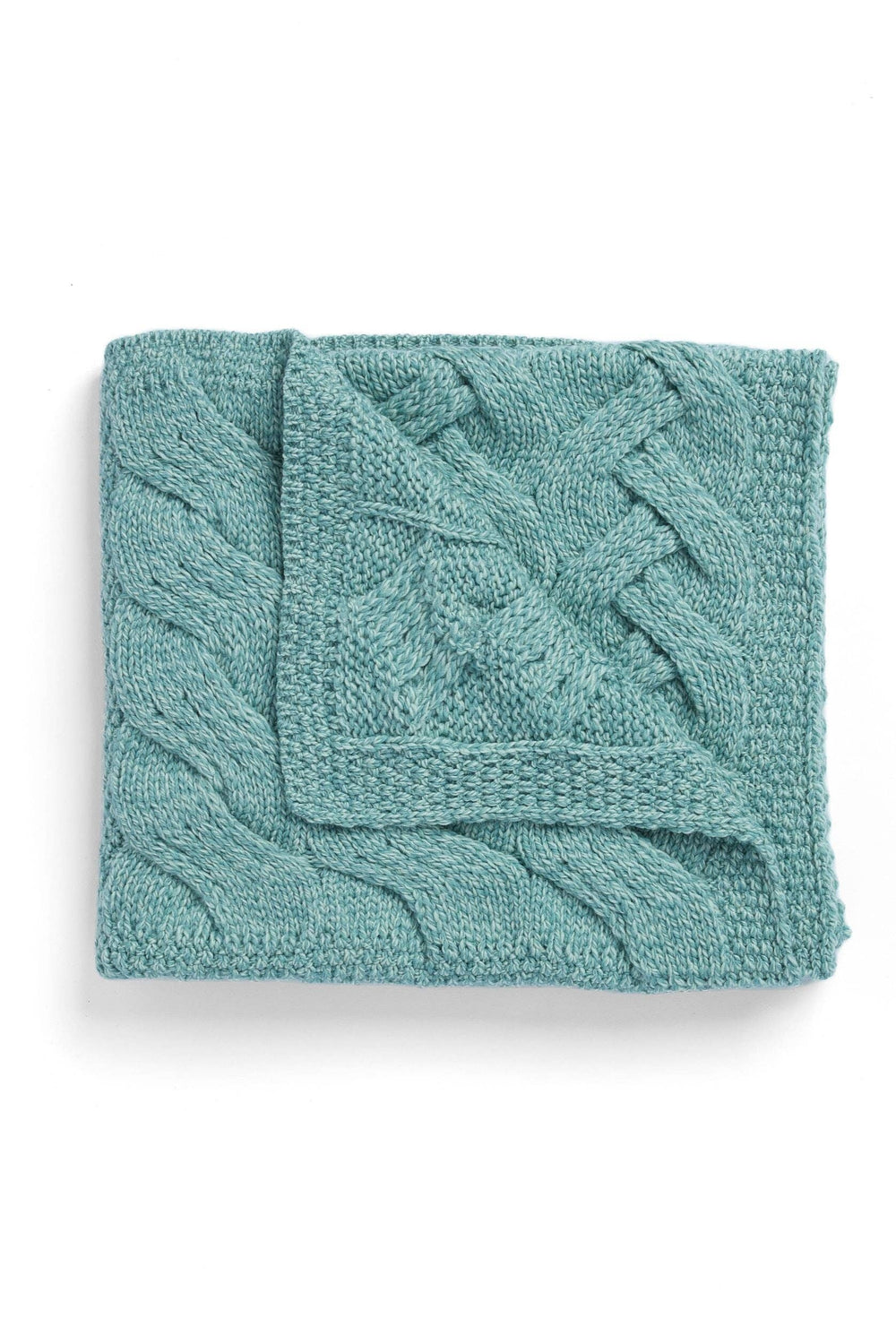 Aran Babydecke Blaugrün | ankelinerherz.com
