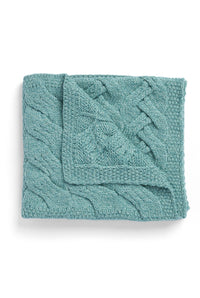 Aran Babydecke Blaugrün | ankelinerherz.com
