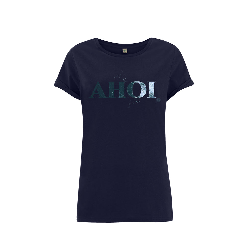 Frauen T-Shirt AHOI navy | ankelinerherz.com
