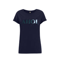 Frauen T-Shirt AHOI navy | ankelinerherz.com