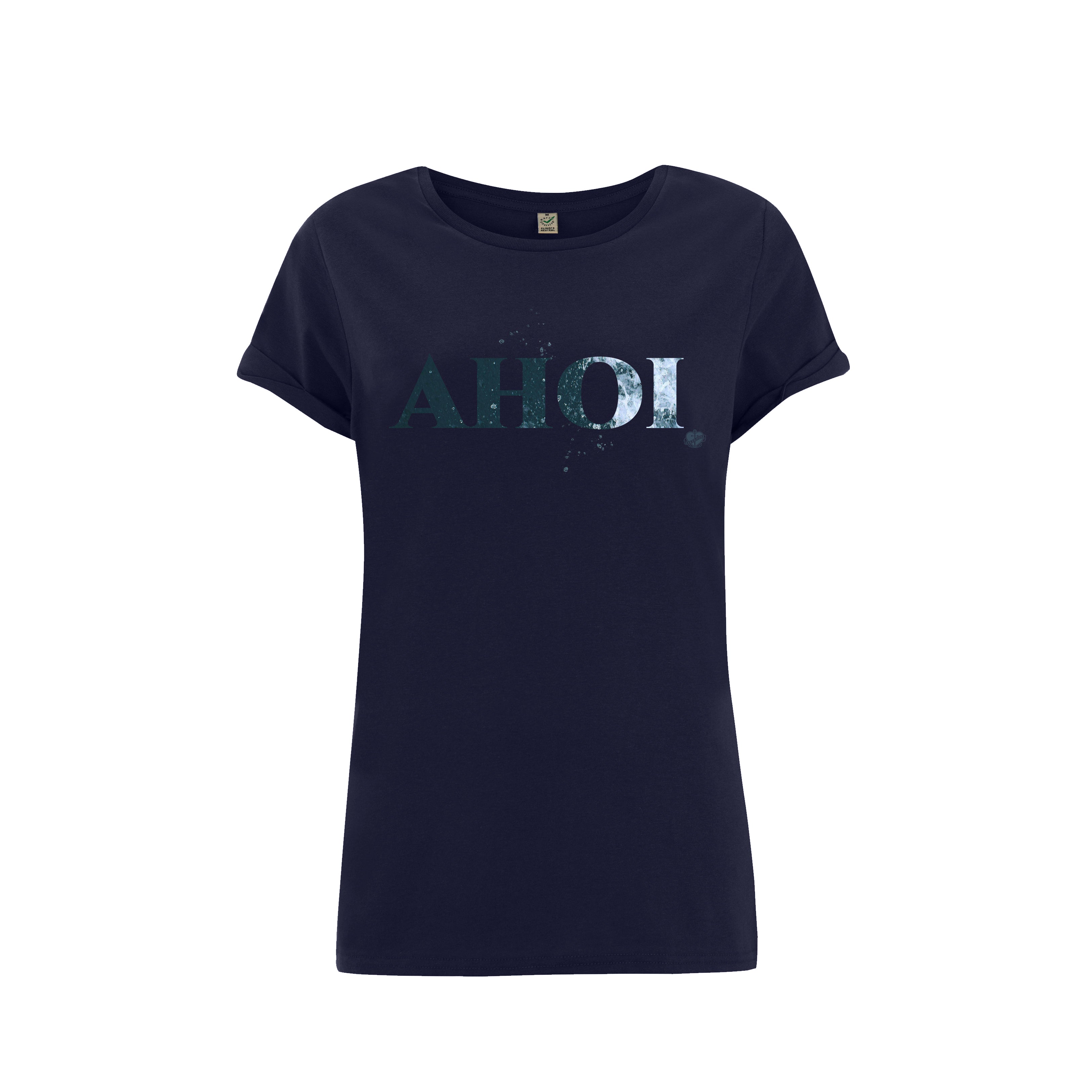 Frauen T-Shirt AHOI navy | ankelinerherz.com