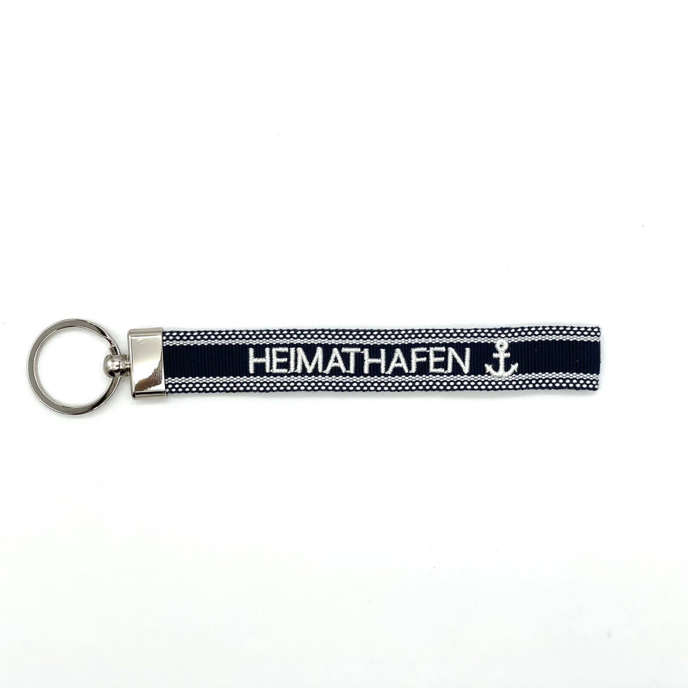 HEIMATHAFEN ⚓️ Schlüsselanhänger gewebt  bestickt