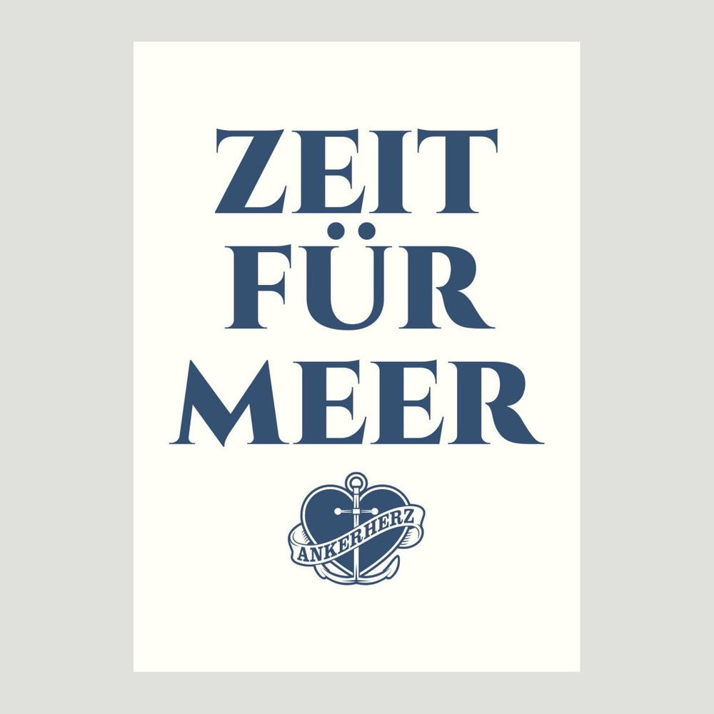 Postkarte Zeit für Meer - Ankerherz Verlag