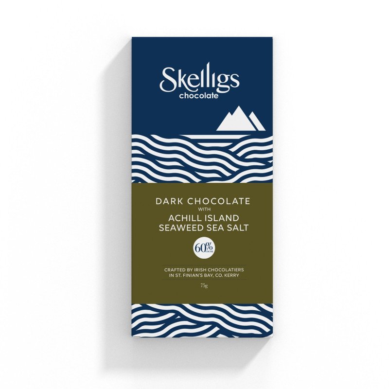 Skelligs - Dark Chocolate with Achill Island Seaweed Sea Salt